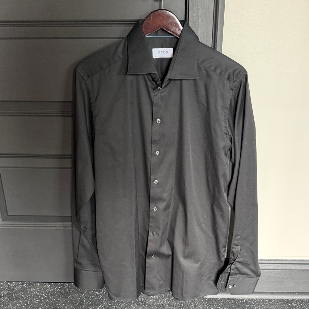 Eton Men's Charcoal Dress Shirt